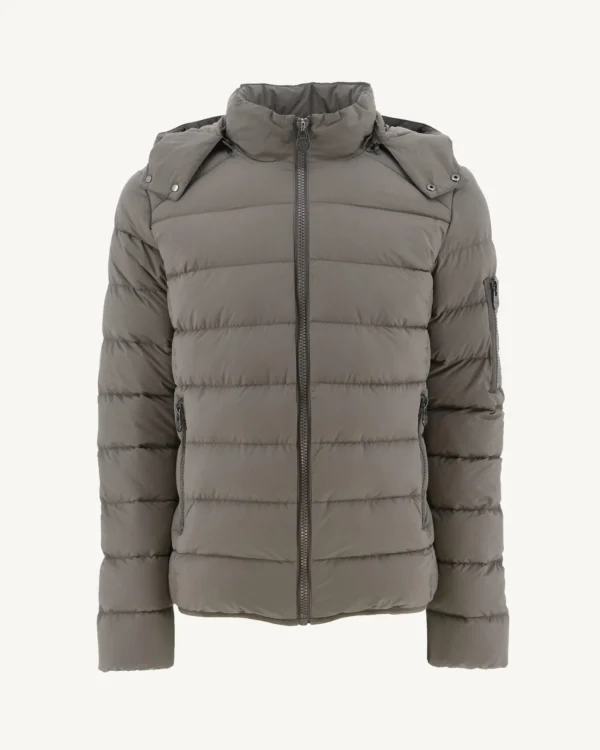 Online Adrien Grand Cold Taupe Hooded Puffer Jacket Men Down Jackets And Jackets