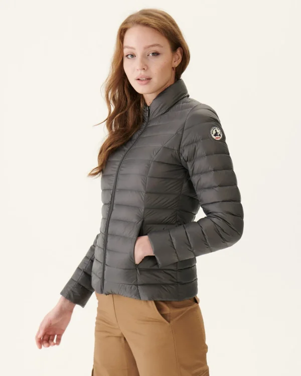 New Anthracite Cha Lightweight Down Jacket Women Down Jackets & Jackets