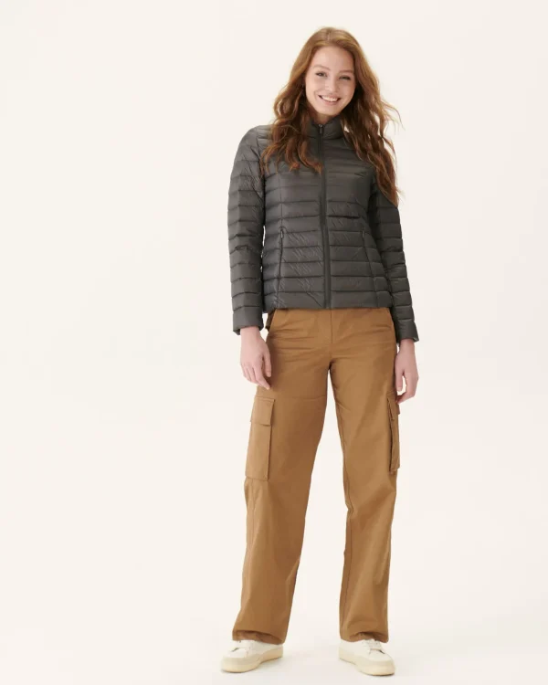 New Anthracite Cha Lightweight Down Jacket Women Down Jackets & Jackets