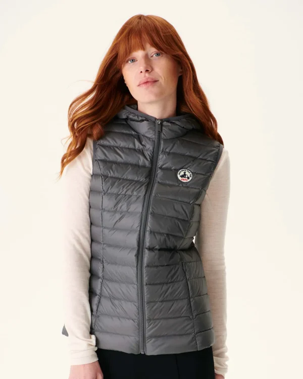 Shop Anthracite Mali Light Sleeveless Down Jacket Women Down Jackets & Jackets