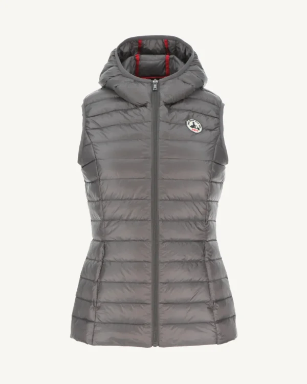 Shop Anthracite Mali Light Sleeveless Down Jacket Women Down Jackets & Jackets