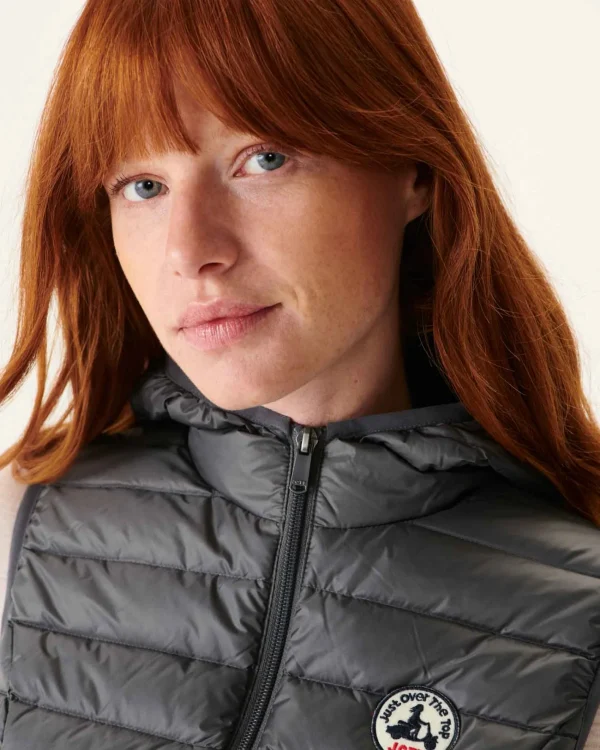 Shop Anthracite Mali Light Sleeveless Down Jacket Women Down Jackets & Jackets