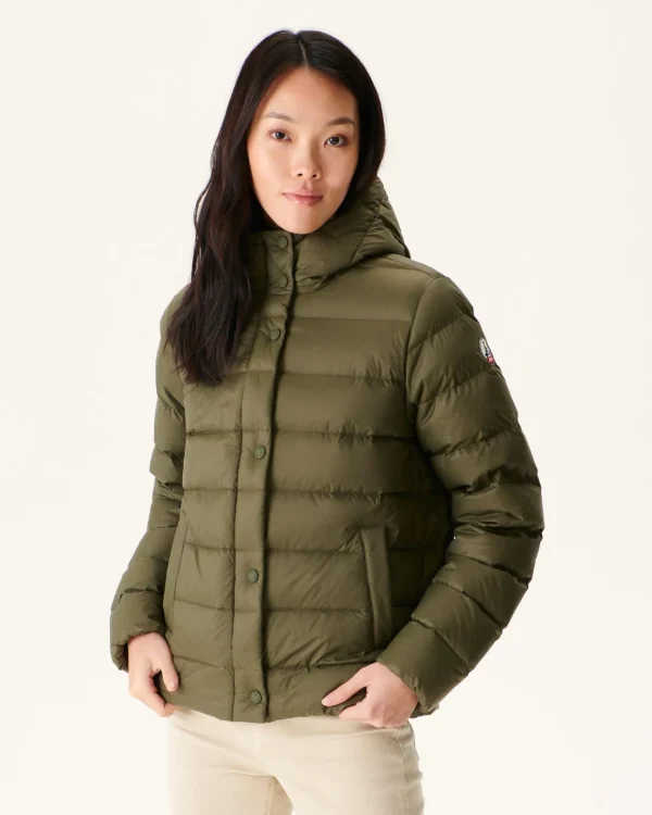 Shop Army Jane Straight Hooded Puffer Jacket Women Down Jackets & Jackets