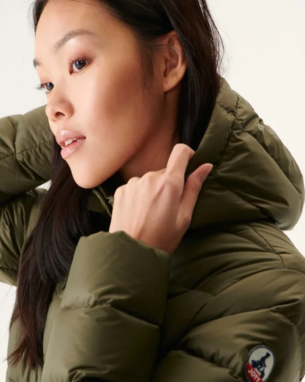 Shop Army Jane Straight Hooded Puffer Jacket Women Down Jackets & Jackets