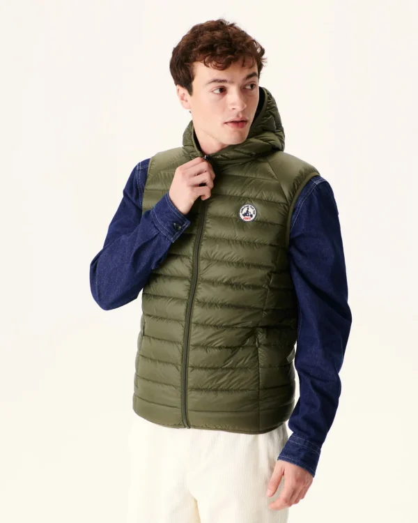 Shop Army Pat Hooded Gilet Men Down Jackets And Jackets