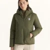 Hot Army/Victoria Sage Reversible Extreme Cold Down Jacket Women Down Jackets & Jackets