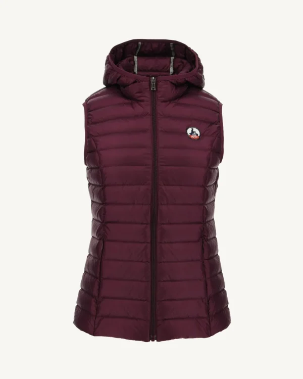 Hot Aubergine Mali Light Sleeveless Down Jacket Women Down Jackets & Jackets