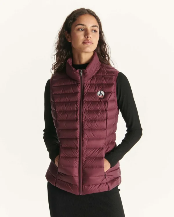 Hot Aubergine Seda Light Sleeveless Down Jacket Women Down Jackets & Jackets