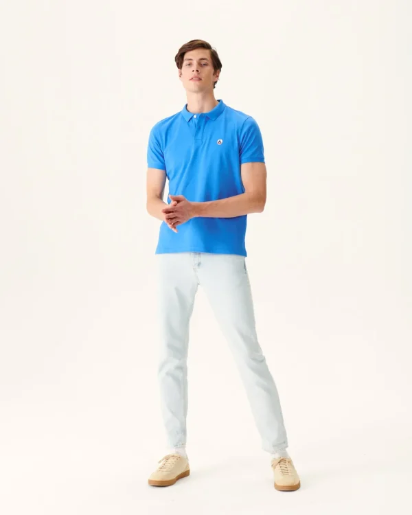 New Azur Marbella Organic Cotton Polo Shirt Men Clothes