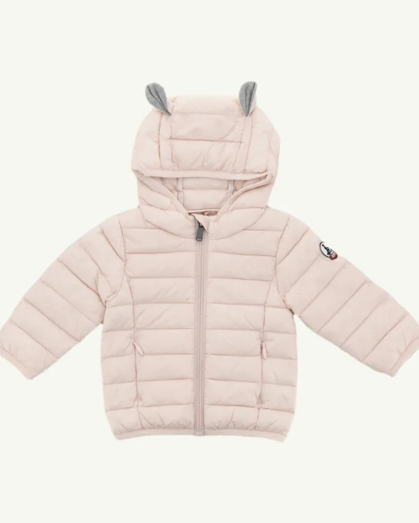 Shop Baby'S Hooded Down Jacket Light Pink Mael Kids Babe