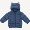 Hot Baby'S Hooded Down Jacket Denim Blue Mael Kids Babe