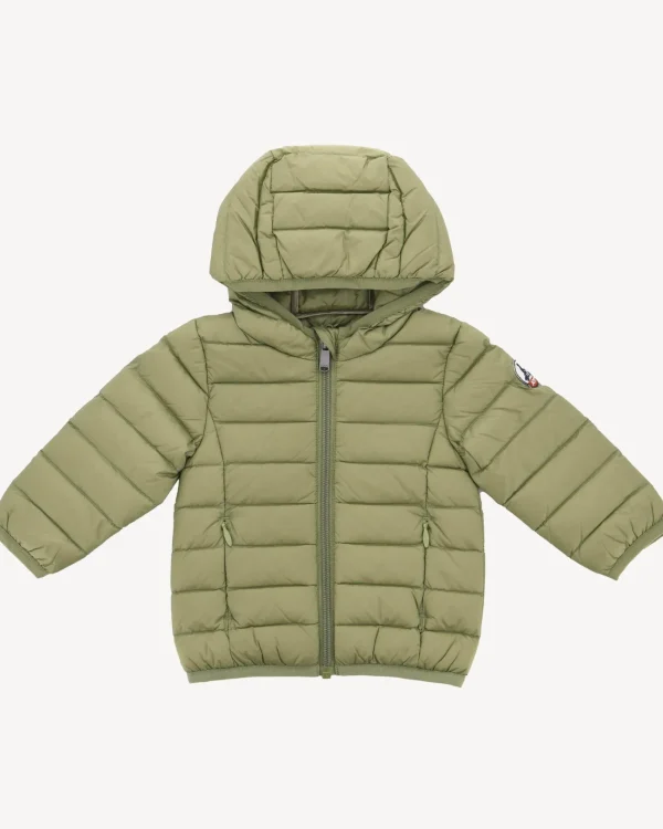 Hot Baby'S Hooded Down Jacket Light Khaki Camille Kids Babe