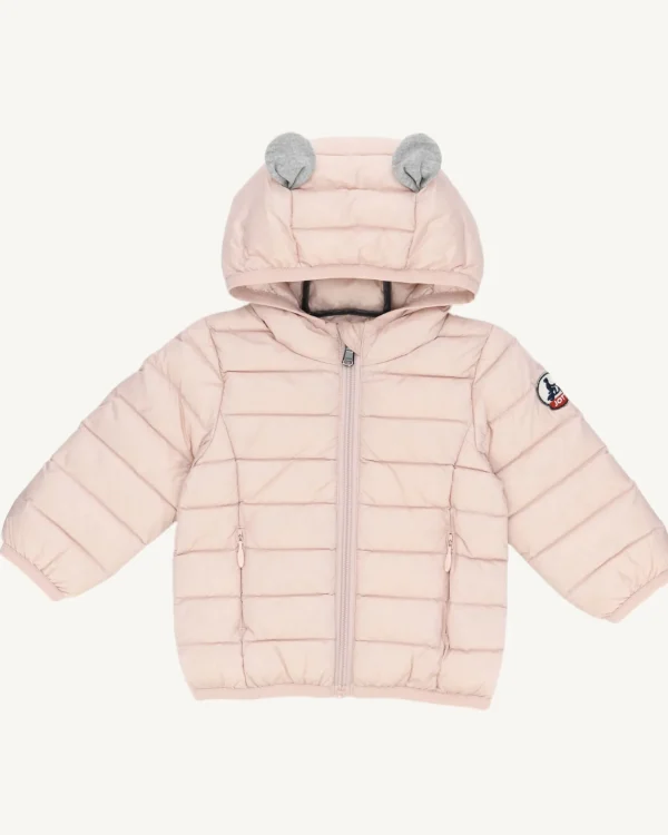 New Baby'S Hooded Padded Jacket Pale Pink Mael Kids Babe