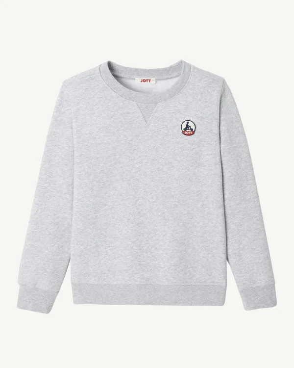 Fashion Barcelos Children'S Heather Gray Organic Cotton Sweatshirt Kids Clothes