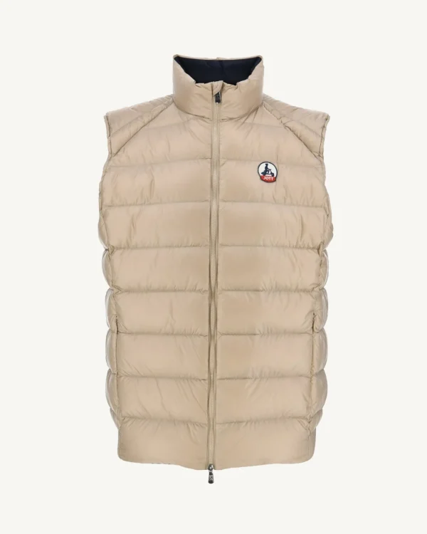 New Beige Tim Great Cold Sleeveless Down Jacket Men Down Jackets And Jackets