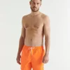 Fashion Biarritz Neon Orange Swim Shorts Men Clothes