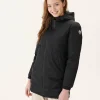 Outlet Black Roma Reversible Long Down Jacket Women Down Jackets & Jackets