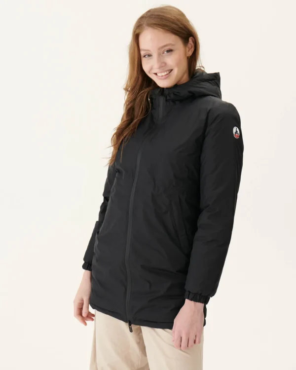 Outlet Black Roma Reversible Long Down Jacket Women Down Jackets & Jackets