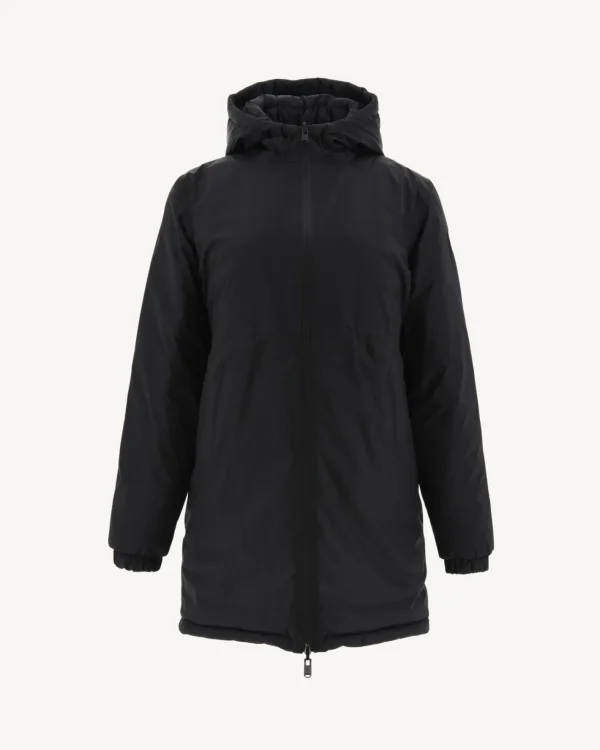 Outlet Black Roma Reversible Long Down Jacket Women Down Jackets & Jackets