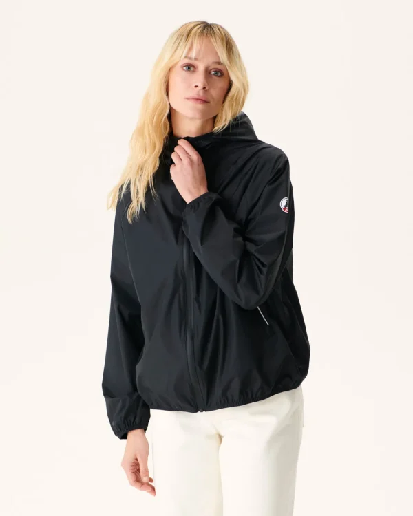 Shop Black Singapore Packable Waterproof Jacket Women Down Jackets & Jackets