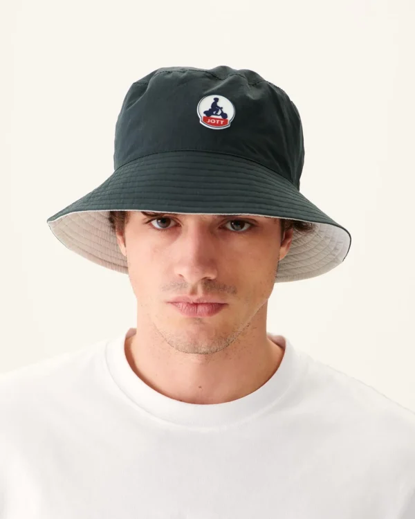 Outlet Black Star Reversible Two-Tone Bucket Hat Men Accessories