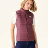 Cheap Bordeaux Grenada Stretch Sleeveless Puffer Jacket Women Down Jackets & Jackets