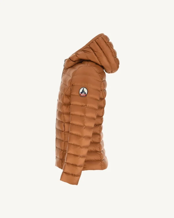 Discount Caramel Carla Children'S Lightweight Hooded Down Jacket Kids Down Jackets