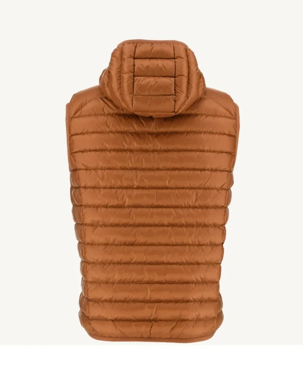 Discount Caramel Pat Hooded Gilet Men Down Jackets And Jackets