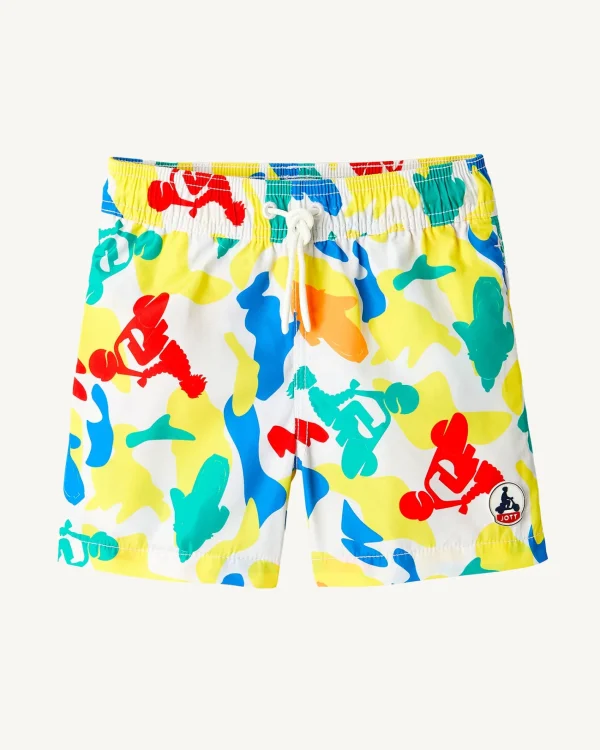 Shop Cassis Children'S Multicolored Camo Swim Shorts Kids Clothes