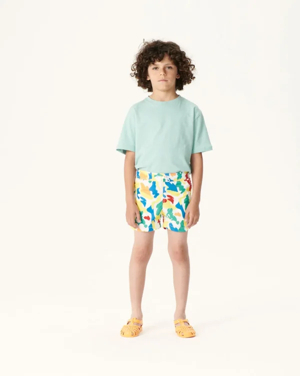 Shop Cassis Children'S Multicolored Camo Swim Shorts Kids Clothes