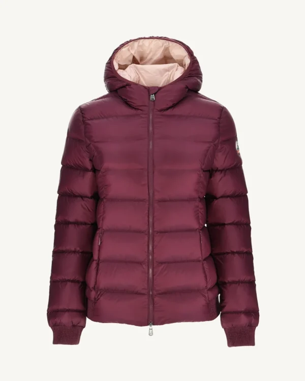 Clearance Celine Eggplant Aubergine Hooded Puffer Jacket Women Down Jackets & Jackets