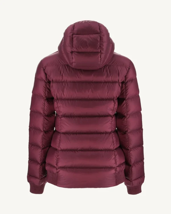 Clearance Celine Eggplant Aubergine Hooded Puffer Jacket Women Down Jackets & Jackets