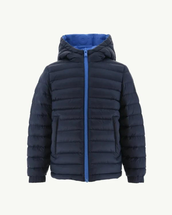 Shop Children'S Azur/Navy Reversible Down Jacket Zurich Kids Down Jackets