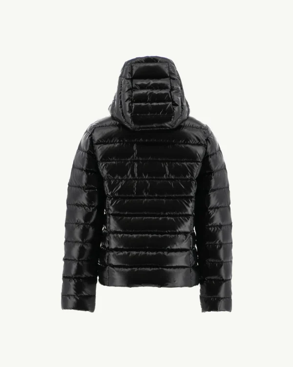 Cheap Children'S Grand Froid Black Opal Lacquered Hooded Down Jacket Kids Down Jackets