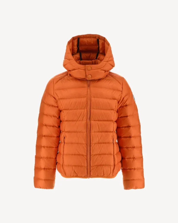 Cheap Children'S Hooded Down Jacket Grand Cold Orange Gold Kids Down Jackets