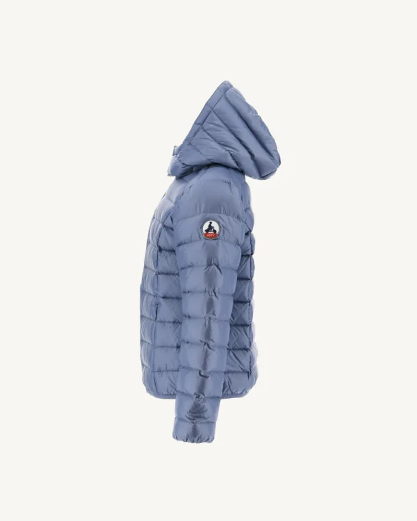 Fashion Children'S Hooded Down Jacket Grand Froid Washed Blue Gold Kids Down Jackets