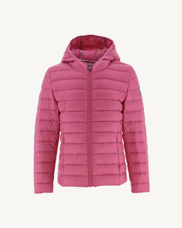 New Children'S Light Hooded Down Jacket Intense Pink Carla Kids Down Jackets