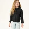 Hot Children'S Light Hooded Down Jacket Black Carla Kids Down Jackets