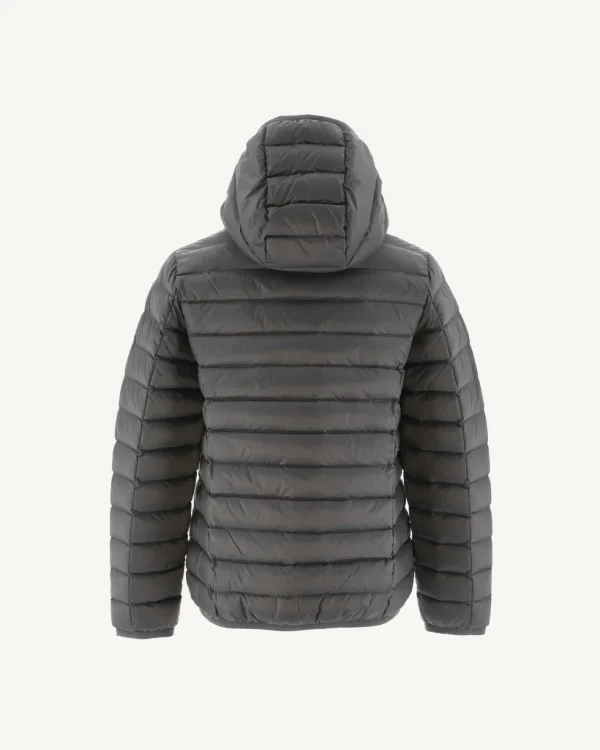 Sale Children'S Light Hooded Down Jacket Anthracite Hugo Kids Down Jackets