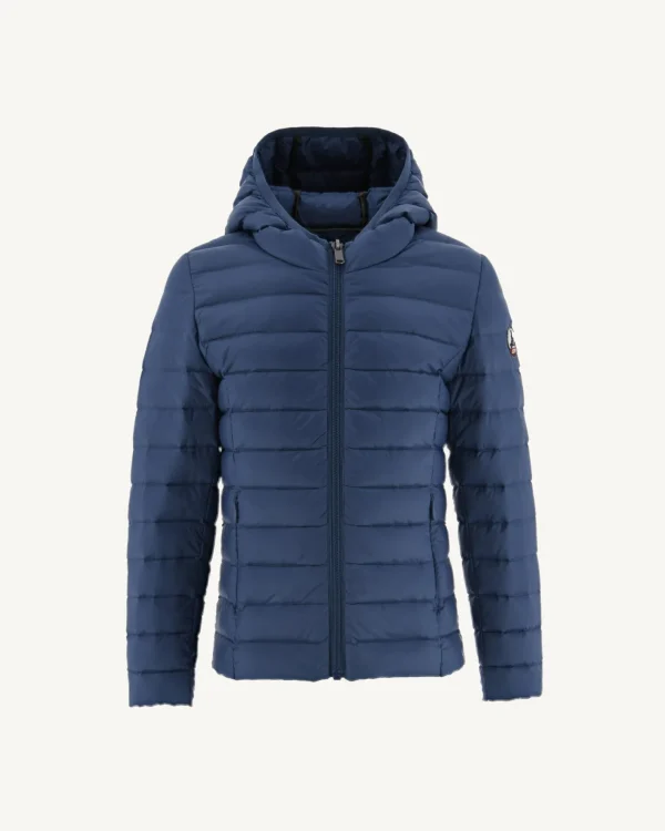 Sale Children'S Lightweight Hooded Down Jacket Carla Jeans Blue Kids Down Jackets