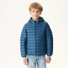 Hot Children'S Lightweight Hooded Puffer Jacket Hugo Jeans Blue Kids Down Jackets