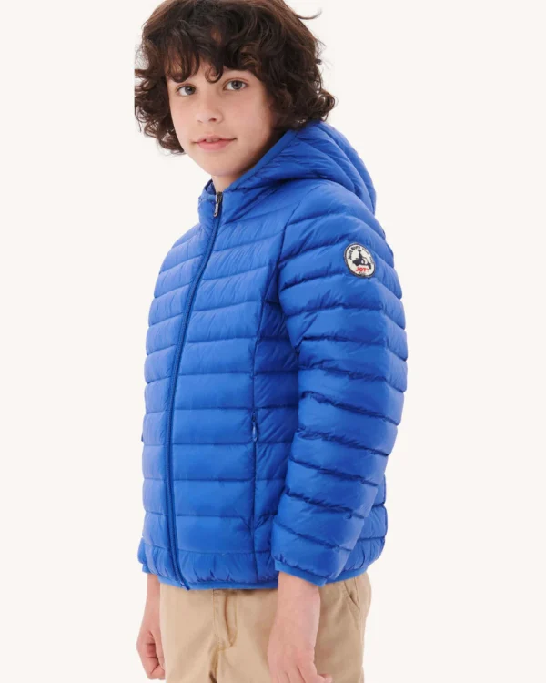 Hot Children'S Lightweight Hooded Down Jacket Royal Blue Hugo Kids Down Jackets