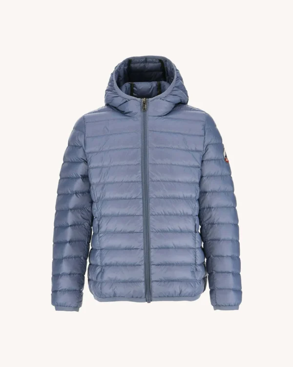 Clearance Children'S Lightweight Hooded Down Jacket Washed Blue Hugo Kids Down Jackets