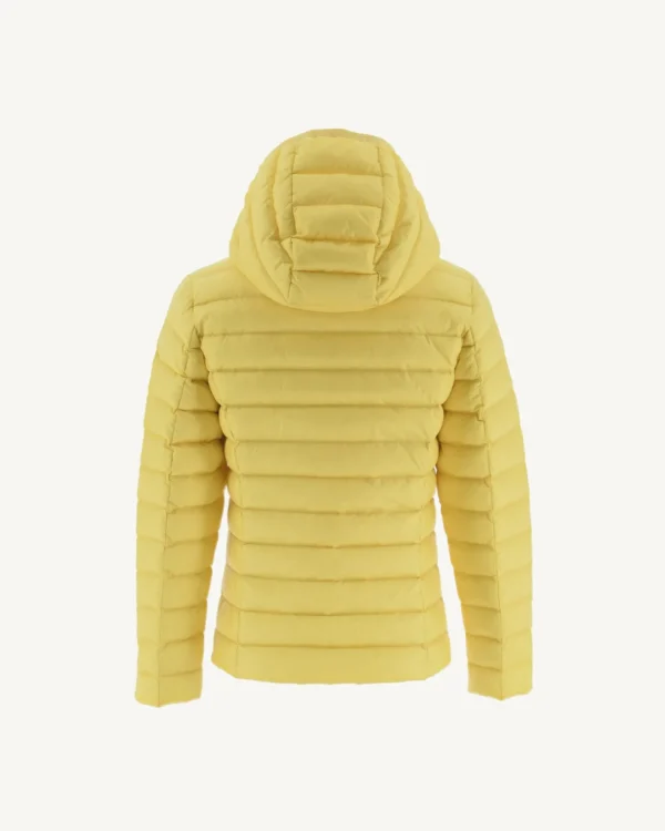 Cheap Children'S Lightweight Hooded Down Jacket Light Yellow Carla Kids Down Jackets