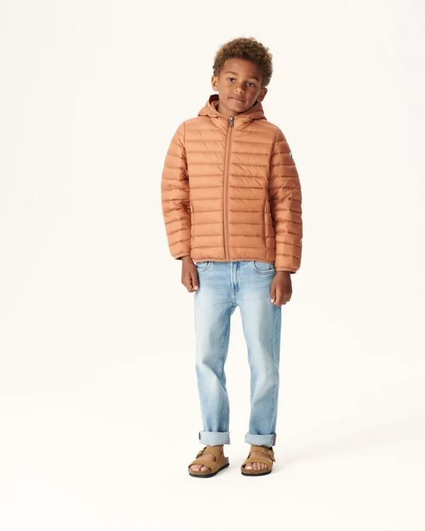 Sale Children'S Lightweight Hooded Down Jacket Camel Hugo Kids Down Jackets