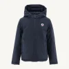 Outlet Children'S Reversible Hooded Down Jacket Navy Zurich Kids Down Jackets