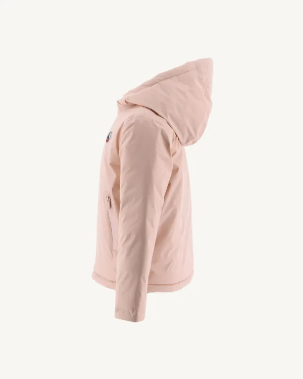 Flash Sale Children'S Reversible Hooded Down Jacket Pale Pink/Aubergine Zurich Kids Down Jackets