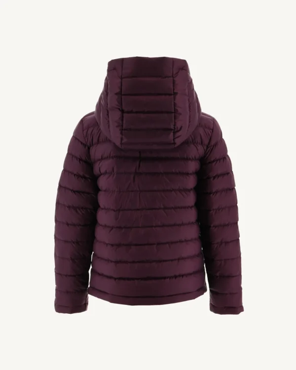 Flash Sale Children'S Reversible Hooded Down Jacket Pale Pink/Aubergine Zurich Kids Down Jackets