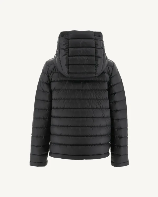 Outlet Children'S Reversible Hooded Puffer Jacket Military Print/Black Zurich Kids Down Jackets