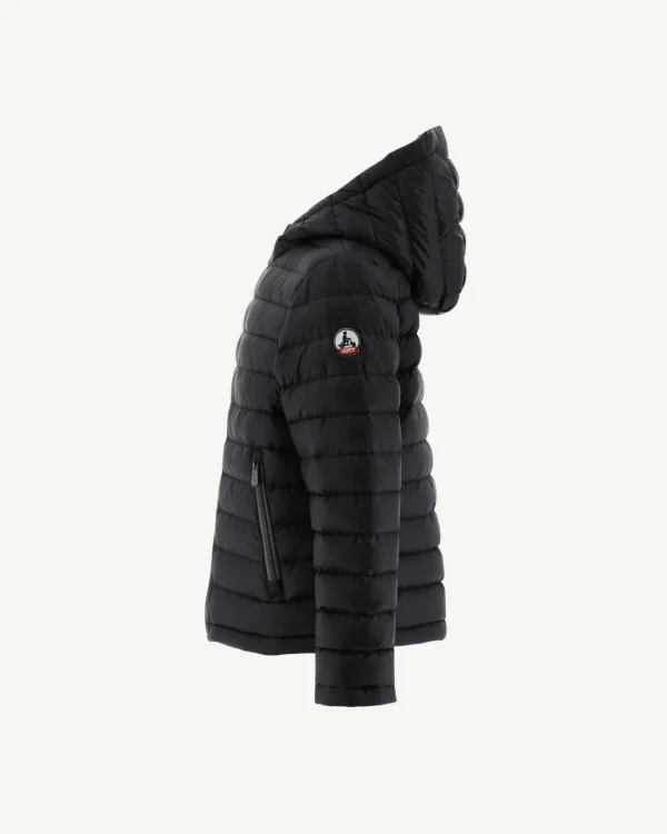 Cheap Children'S Reversible Hooded Down Jacket Black Zurich Kids Down Jackets